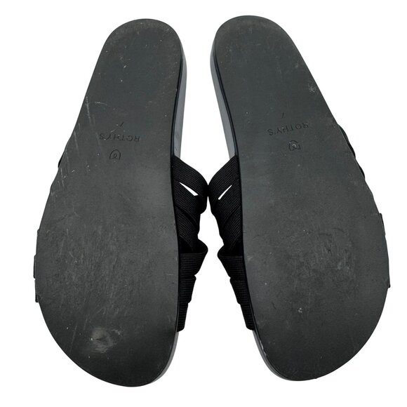 Rothy's The Slide Night Sky Black Navy Blue Sandals Women's Size 7 - Picture 7 of 7